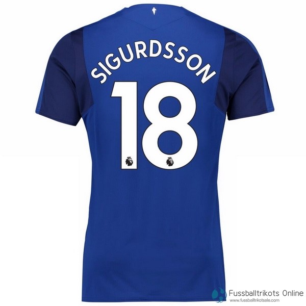 Everton Trikot Heim Sigurdsson 2017-18 Fussballtrikots Günstig